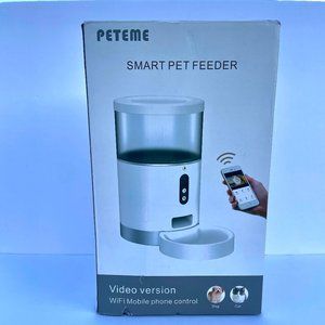 Peteme Automatic Cat Feeder, Smart Pet Feeder w/ APP Control Food Dispenser NEW